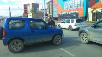 Три автомобиля столкнулись на улице Пуркаева в Южно-Сахалинске, Фото: 3