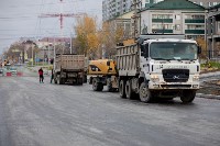 Сезон строительства дорог в Южно-Сахалинске подходит к концу, Фото: 3