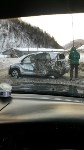 Фура и легковой автомобиль столкнулись на въезде в Холмск, Фото: 6