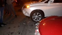 Двух человек и два автомобиля сшиб одним ударом водитель Toyota Aristo, Фото: 1