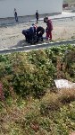 При столкновении КамАЗа и кроссовера в Южно-Сахалинске пострадал человек, Фото: 1