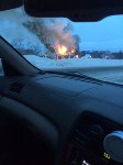 пожар в Хомутово на шиномонтажке, Фото: 1