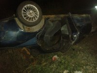 Мужчина пострадал в перевернувшейся в Корсакове Toyota Marino , Фото: 8