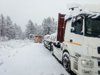 На севере Сахалина выпал майский снег, Фото: 8