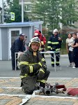 Учения пожарных в школе Долинска, Фото: 5