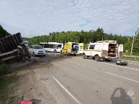 Кадры с места жуткого ДТП на корсаковской трассе, Фото: 1