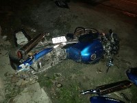 Иномарка и мотоцикл столкнулись на Холмском шоссе в Южно-Сахалинске, Фото: 12