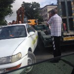Тягач и автомобиль такси столкнулись в Южно-Сахалинске, Фото: 4