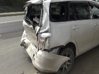 Сразу две аварии произошли на Холмском шоссе в Южно-Сахалинске, Фото: 6