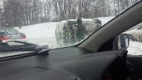 "Тойота" перевернулась в Корсаковском районе, Фото: 1