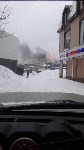 Крупный пожар тушат в Невельске, Фото: 1