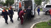 Проспект Победы в Южно-Сахалинске. Женщину госпитализировали, Фото: 6