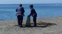 Томаринские добровольцы очистили берег от мусора отдыхающих, Фото: 4