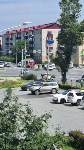 В Южно-Сахалинске кроссовер Госавтоинспекции с мигалками врезался в универсал, Фото: 4