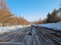 Дорога Новиково-Корсаков в ужасном состоянии, Фото: 4