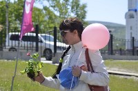 Южносахалинцы и Радио АСТВ создали цветочную клумбу, Фото: 12