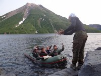 ИМГиГ ДВО РАН исследовал озеро Кольцевое на Онекотане, Фото: 2