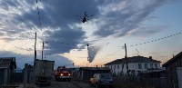 Пожарные ликвидировали открытое горение в Томаринском районе, Фото: 2