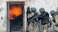 "Террористов" искали в заброшке в Охе, Фото: 1