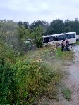 Рейсовый автобус и кран-балка столкнулись в Макаровском районе, Фото: 2