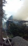 Горящий дачный дом потушили пожарные во Второй Пади, Фото: 1