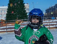 Мастер-класс для любителей хоккея прошел на площади Ленина в Южно-Сахалинске, Фото: 3