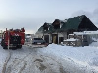 пожар в Хомутово на шиномонтажке, Фото: 3