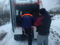На Итурупе в снежный занос попала семья с двумя маленькими детьми, Фото: 2