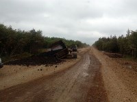 Грузовик "потерял" прицеп в Смирныховском районе, Фото: 3