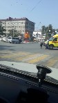 Машина скорой помощи попала в ДТП в Южно-Сахалинске, Фото: 2