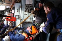 Сахалинские спасатели провели авиатренировку на склонах «Горного воздуха», Фото: 15
