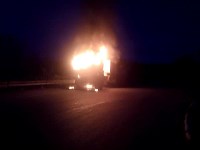 Угнанный в Холмске КамАЗ сгорел в Пятиречье, Фото: 3