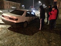 При столкновении двух "Тойот" в Южно-Сахалинске пострадали три человека, Фото: 3