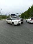 Очевидцев столкновения универсала и автомобиля Росгвардии ищут в Южно-Сахалинске, Фото: 2