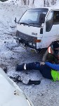 Нетрезвый водитель минивэна сбил дорожного рабочего в Холмске, Фото: 3
