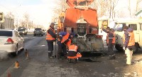 В Южно-Сахалинске началась ликвидация дефектов дорог, Фото: 4