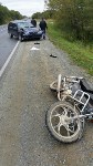 Иномарка сбила мотоциклиста в районе Троицкого, Фото: 1