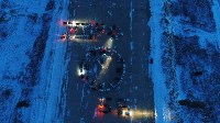 Новогодний автофлешмоб «Безпяти12» прошел на юге Сахалина, Фото: 9
