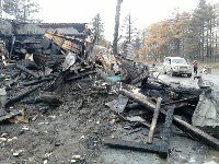 Здание сельской администрации загорелось в Рощино, Фото: 7