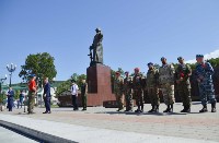 Сахалинские курсанты получили васильковые береты Президентского полка, Фото: 16