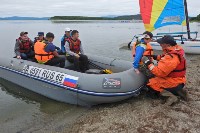 Водный фестиваль прошел на пляже "Солнечный" в районе села Охотское, Фото: 6