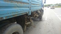 Внедорожник и грузовик столкнулись на дороге на Троицкое, Фото: 2