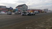 Subaru Forester и Toyota ist столкнулись в Южно-Сахалинске, Фото: 2
