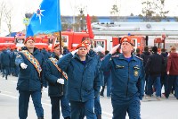 Сахалинские пожарные провели генеральную репетицию перед своим праздником, Фото: 2