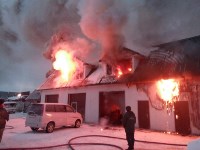 пожар в Хомутово на шиномонтажке, Фото: 11
