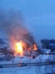 пожар в Хомутово на шиномонтажке, Фото: 2