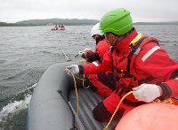 На побережье Тунайчи сахалинские активисты научились спасать дельфинов, Фото: 2