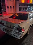 Квадроциклист врезался в Toyota Mark II и скрылся с места ДТП в Южно-Сахалинске, Фото: 2