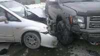 Пьяный автомобилист спровоцировал ДТП в Южно-Сахалинске, Фото: 7