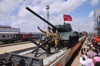 В Южно-Сахалинске впервые встретили "Поезд Победы", Фото: 9